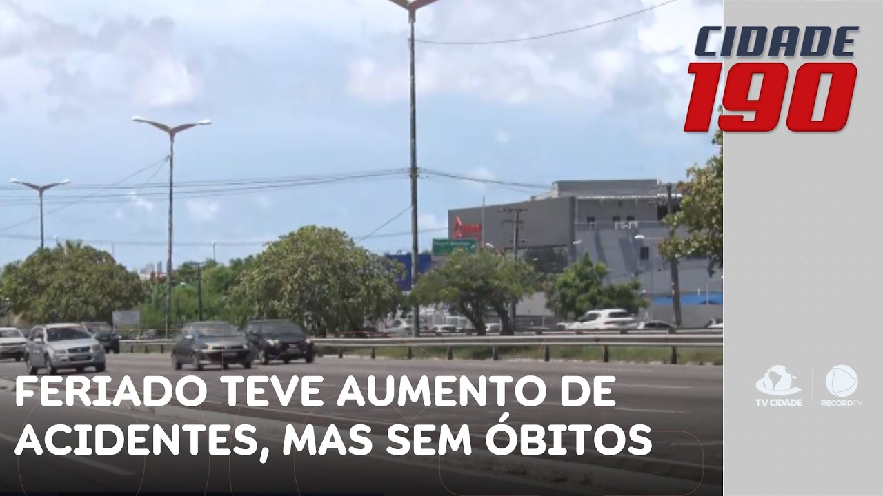 Feriado prolongado teve aumento de acidentes, mas sem óbitos | Cidade 190