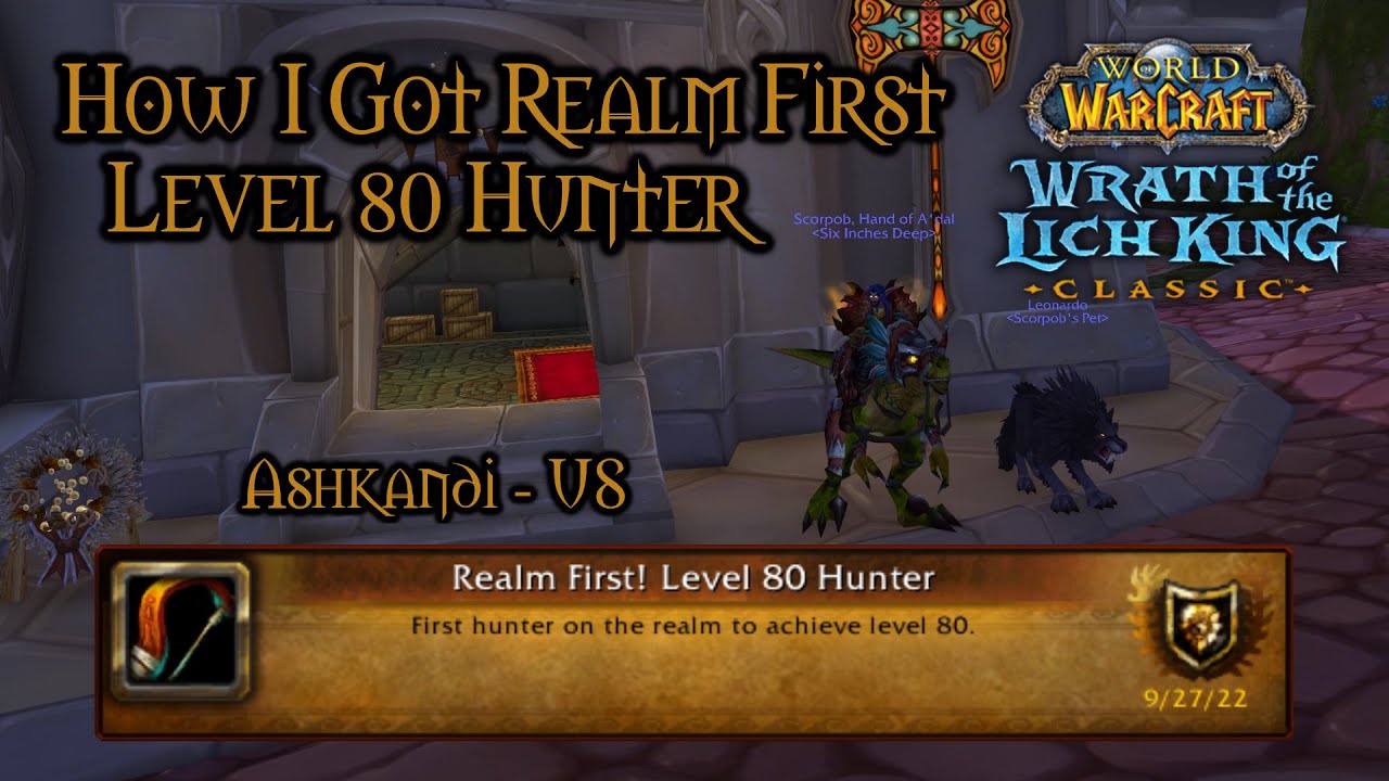 How I Got Realm First 80 Hunter [WotLK Classic]