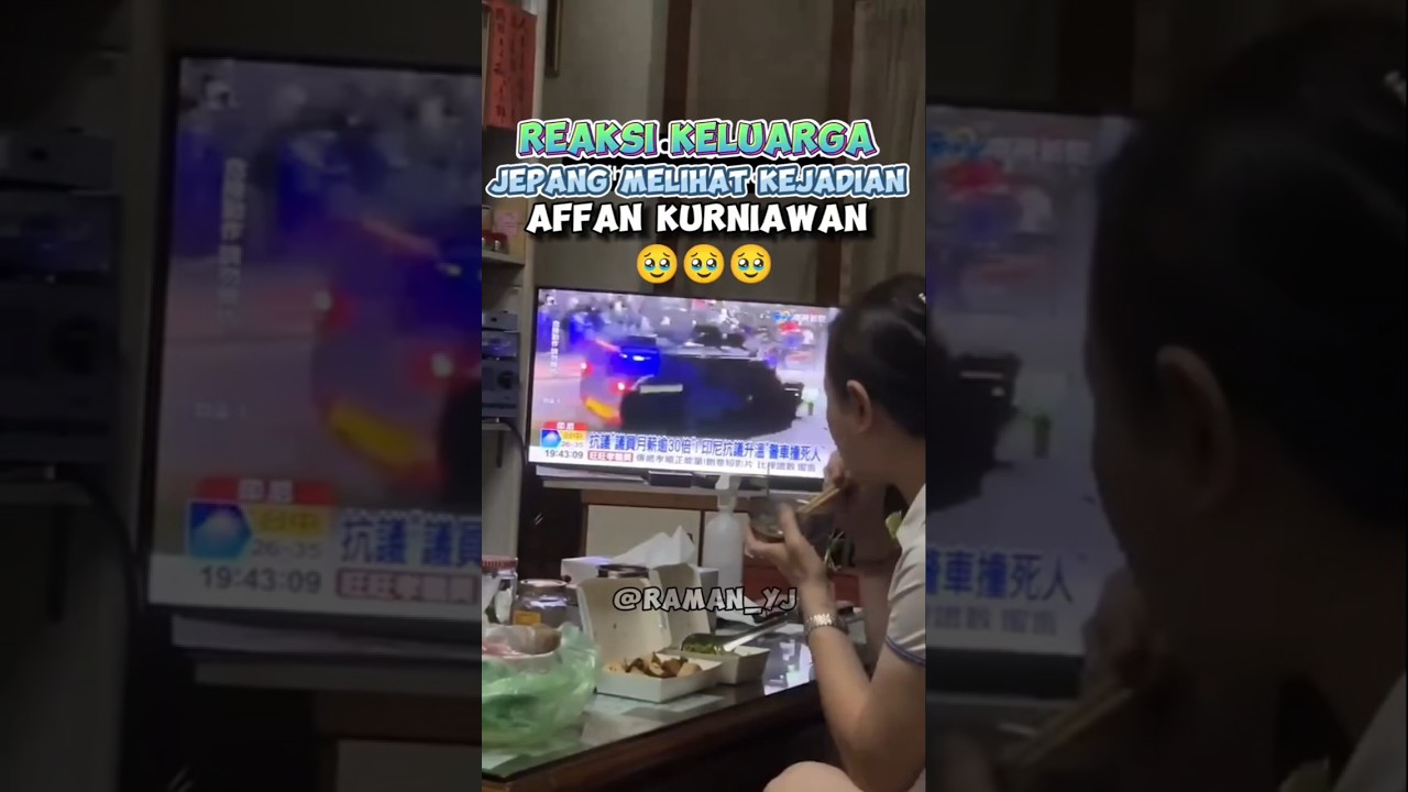 This Japanese Family's Reaction to the Affan Kurniawan Incident #ramanyj #shorts