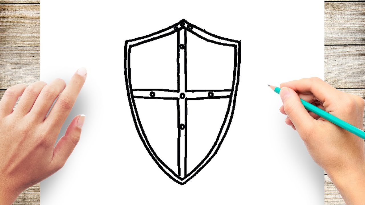 How to Draw a Shield Step by Step for Kids