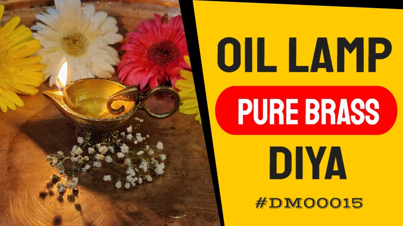 Indian Diwali Oil Lamp Pooja Diya Brass Light Puja Decorations Mandir Decoration Items
