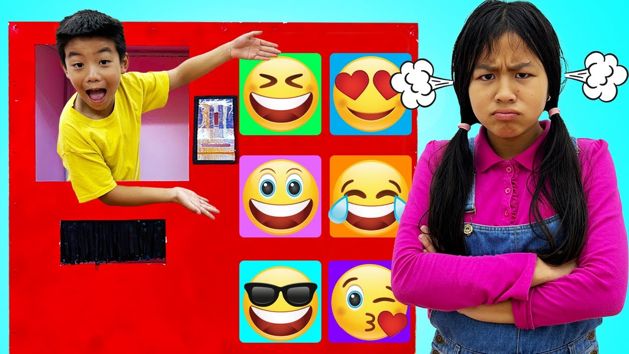 Jannie and Eric Emoji Vending Machine Kids Toys for Kids