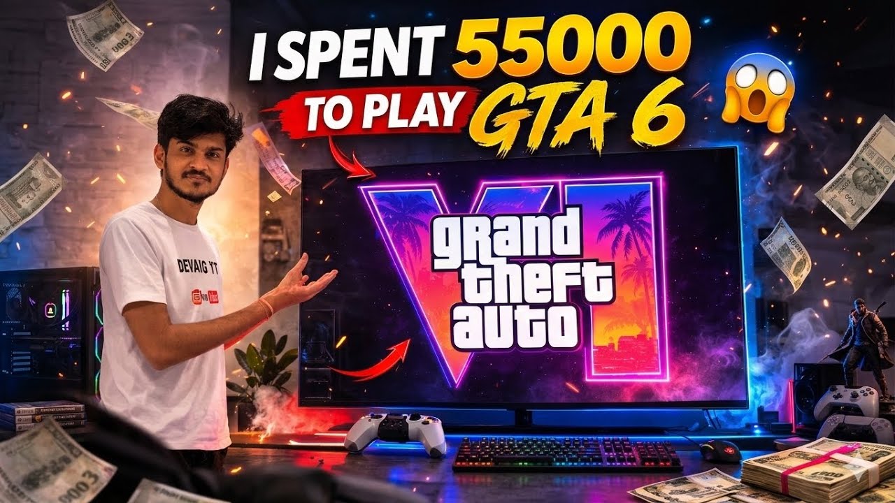 GTA 6 khelne ke liye 55000 ka KHARCHA 😱 | LED TV FOR GTA 6 GAME | LED TV SETUP WITH PS 5 #gta6 #gta5