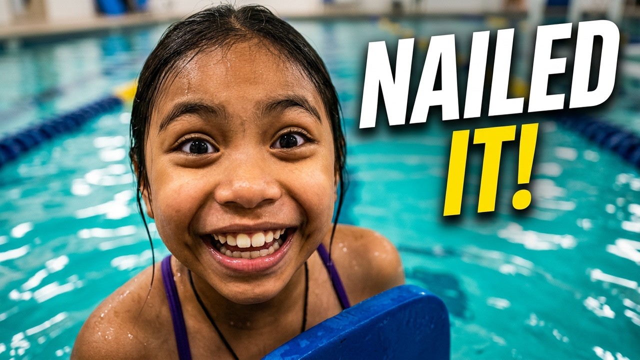 GETTIING READY FOR NEW SWIMMING CLASS LEARN TO SWIM