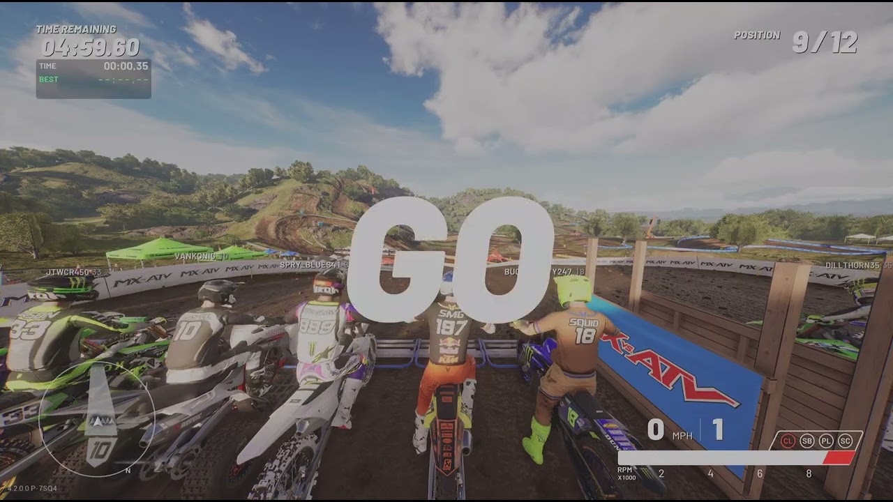 MX vs ATV Legends_Running Public Stock National Tracks on the KTM 450F