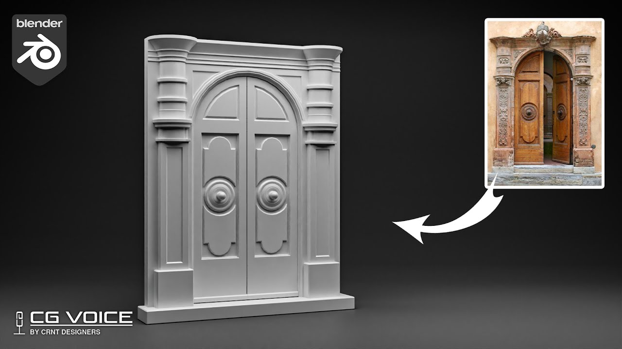Palace door modeling in blender _ blender modeling