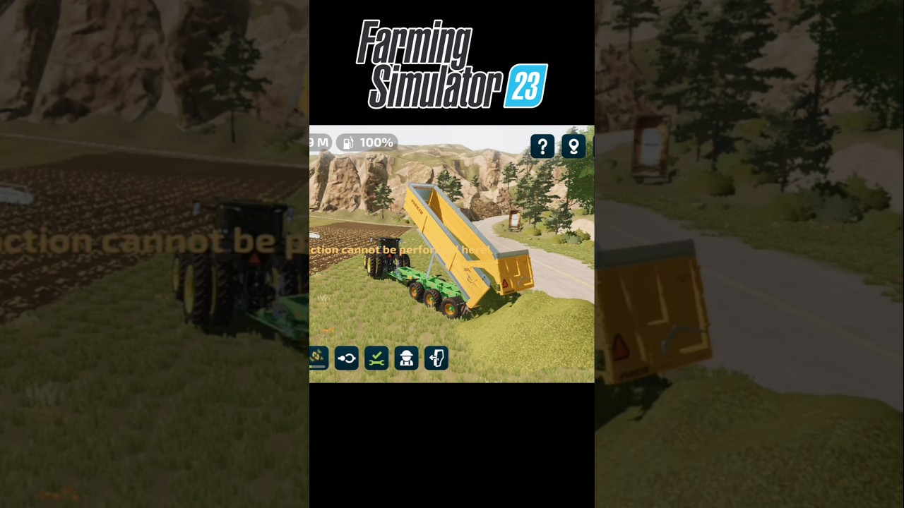 fs23 mods - trolley dumping all field #fs23 #4uboss #farming #fs22