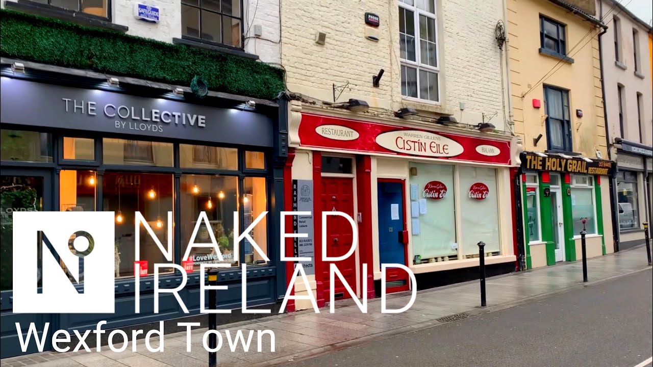 Wexford town, Ireland,  a ghost town on an early Sunday morning.
