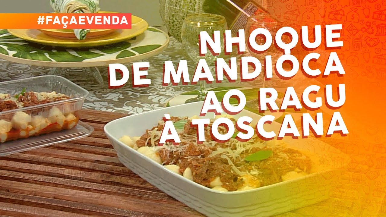 Minicurso de nhoques: nhoque de mandioca ao ragu à toscana
