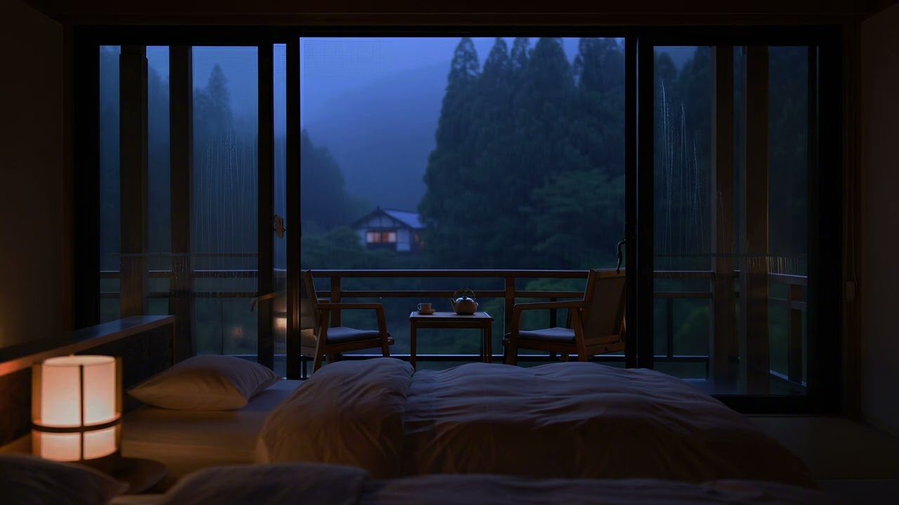 Rain Sound For Sleeeping - Night Rain Sounds 🌧️ Dark Screen | Fall Asleep in 5 Minutes