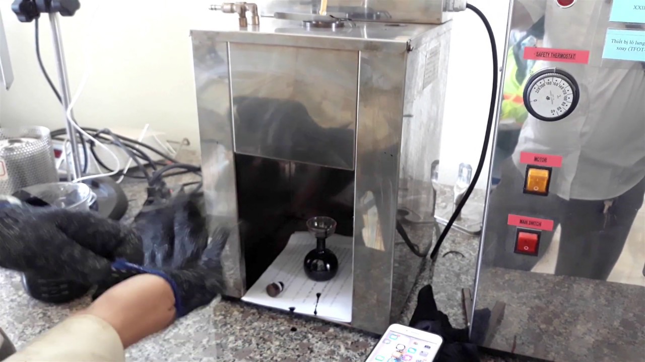 Hình ảnh thực tế thí nghiệm Xác định độ nhớt Saybolt