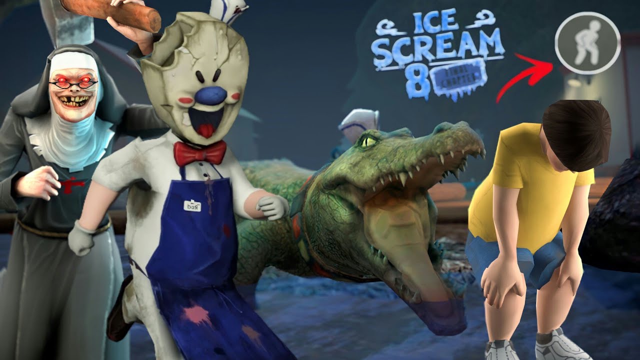 Challenge Tersulit!! Hard Mode Sambil Jongkok | ICE SCREAM 8 - Impossible Challenge