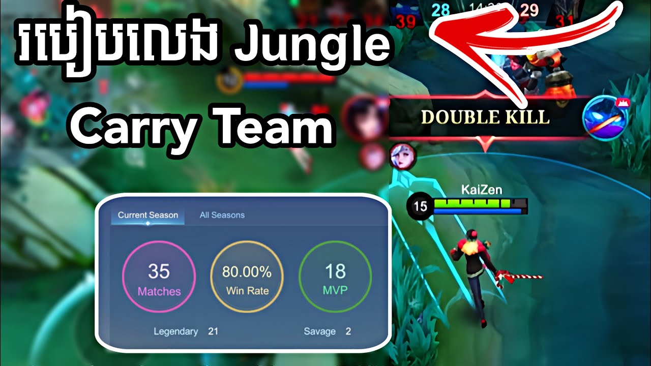 របៀបលេង Jungle ដើម្បី Carry Team 😱 | MLBB