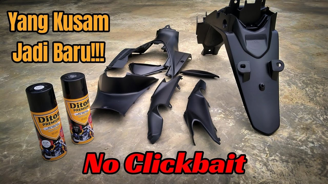 CARA REPAINT BODY KASAR MOTOR DENGAN BENAR‼️ DARI KUSAM JADI BARU
