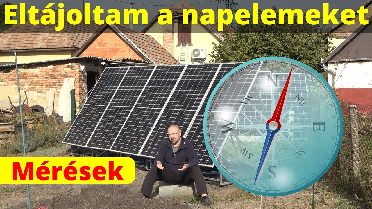 Eltájoltam a napelemeket - Mérések