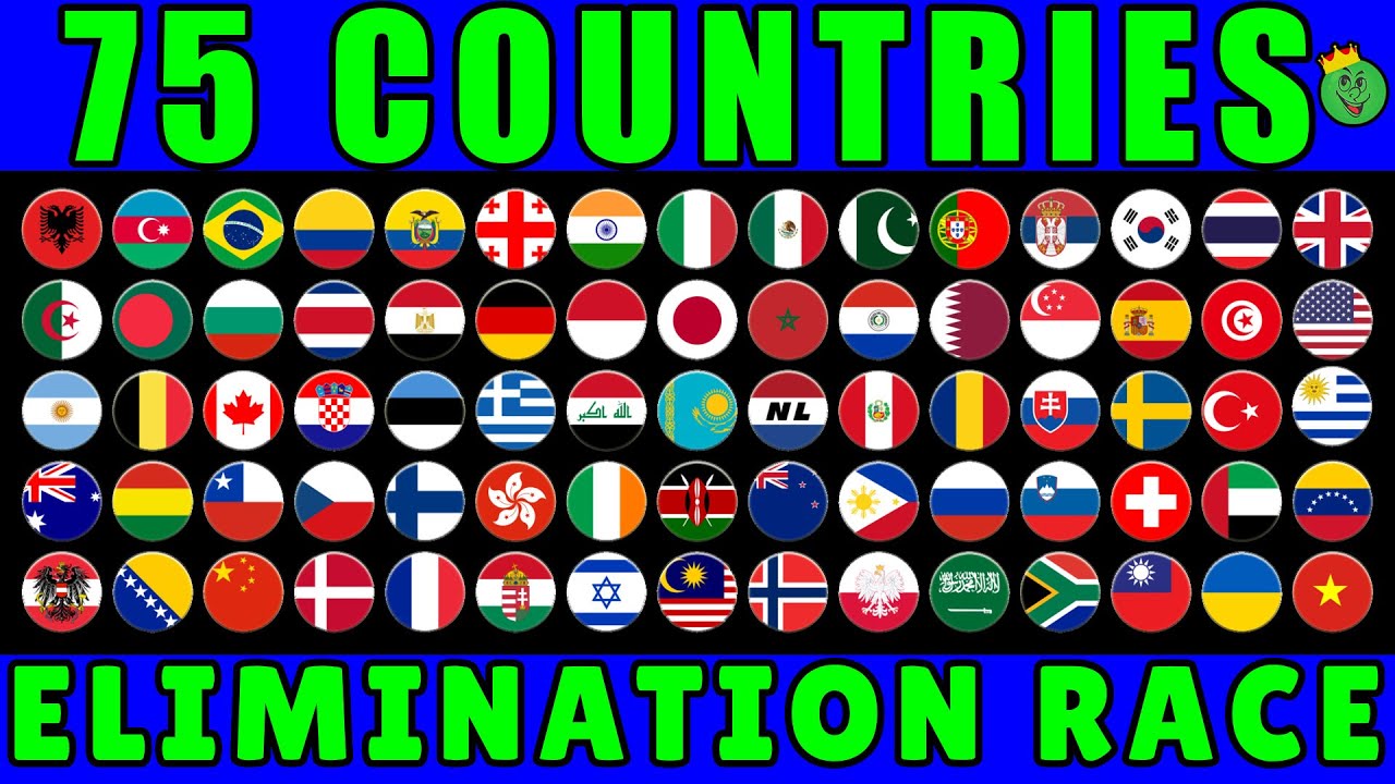 75 Countries Elimination Marble Race