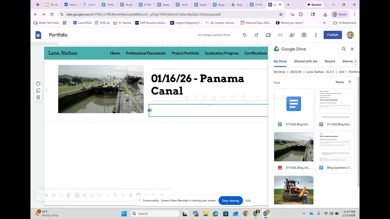 Creating a Blog Entry - Part II