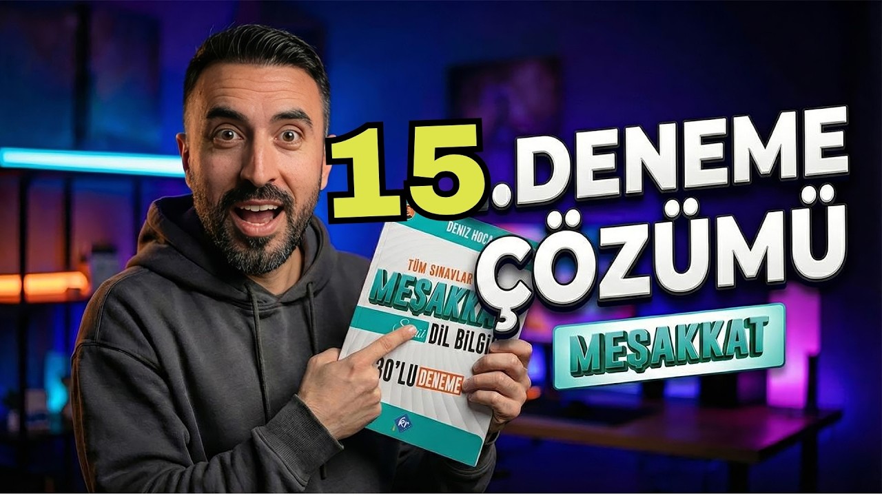MEŞAKKAT DİL BİLGİSİ DENEME SORU ÇÖZÜMÜ 2026 (15.Deneme) / TYT-KPSS-MSÜ