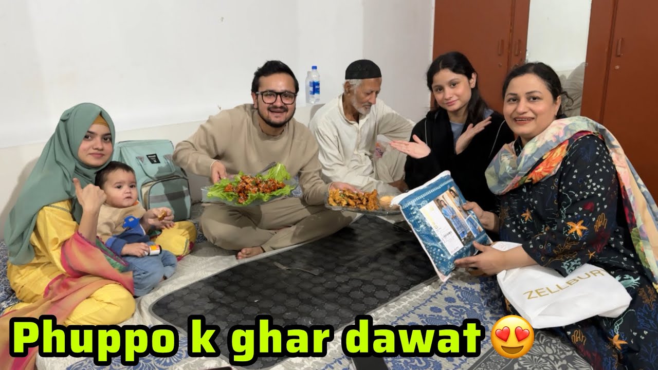 Saal ki pehli dawat phuppo k ghar loot lii😂||special surprise for phuppo❤️