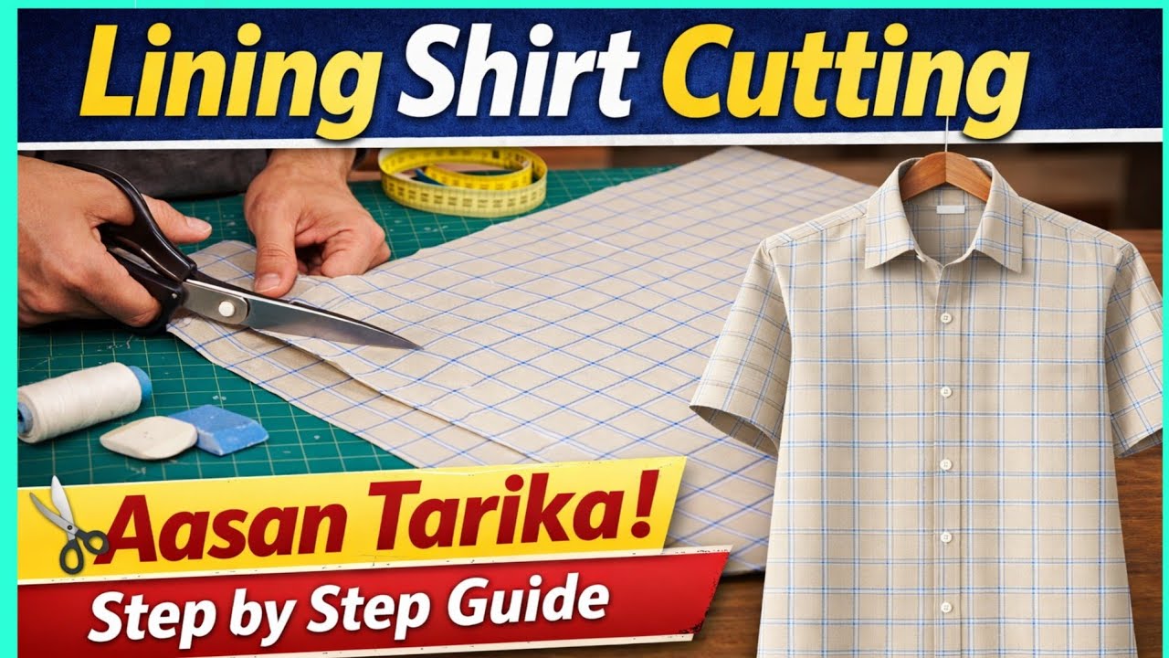 Laining shirt cutting shikhe professional method se