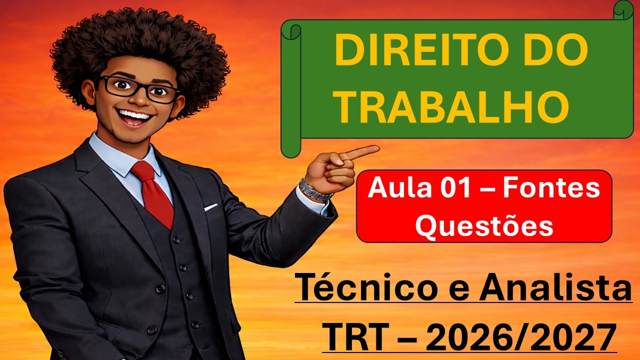 O Que Realmente Cai na prova de TRT - Fontes - Questões