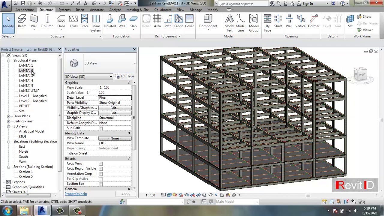 011 Cara Membuat Pelat Lantai Floor di Revit