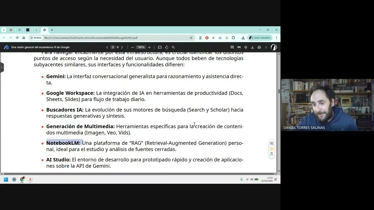 Una visión general del ecosistema IA de Google, con Daniel Torres-Salinas y Wenceslao Arroyo-Machado