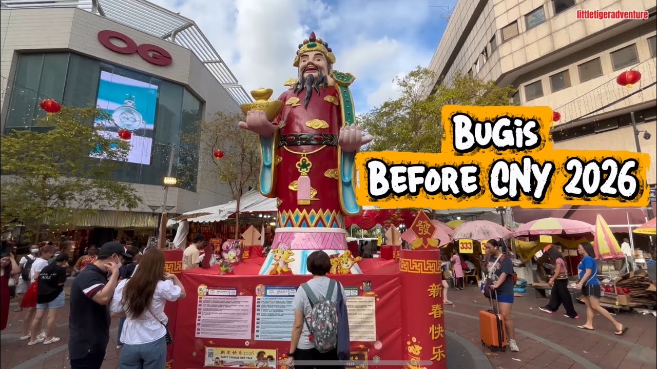 Chinese New Year 2026 Crowd at Waterloo Street (Bugis) 🇸🇬 | CNY Day -2 Sunday Atmosphere