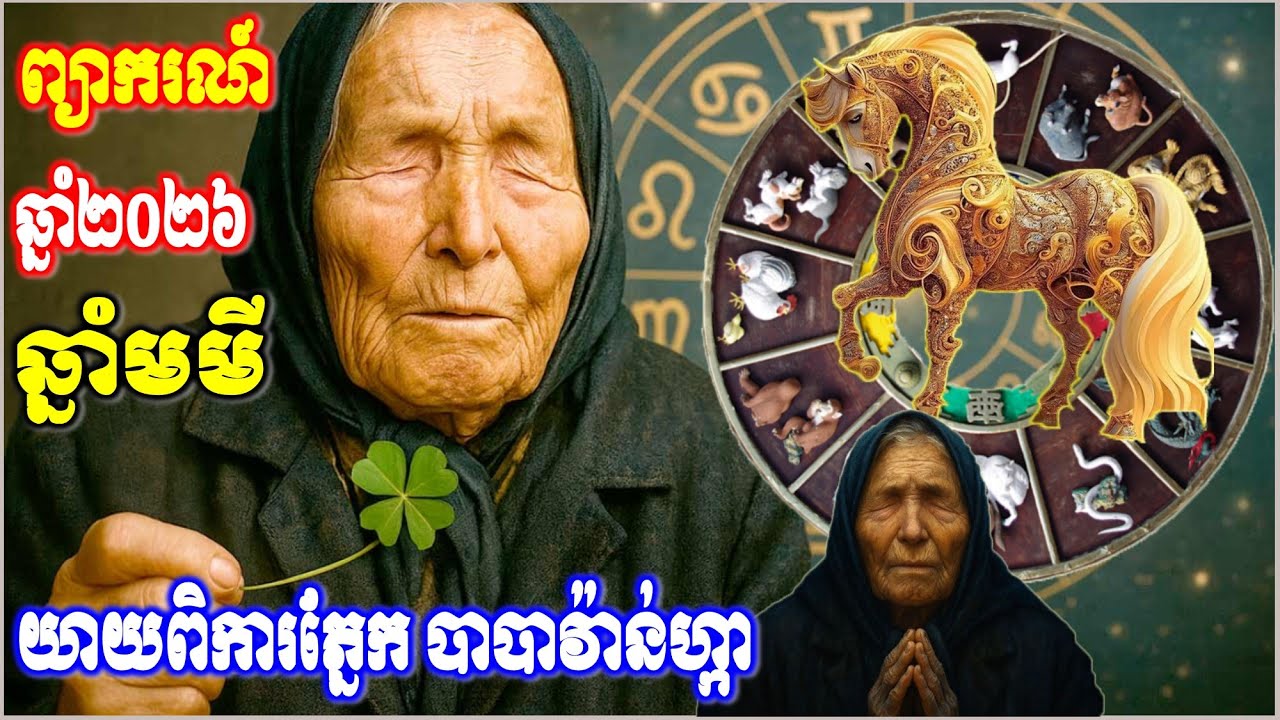 ព្យាករណ៍ពីជីវិតមនុស្សក្នុងឆ្នាំថ្មី២០២៦ តាមក្បួនលោកយាយាពិការភ្នែកបាបាវ៉ានហ្កា