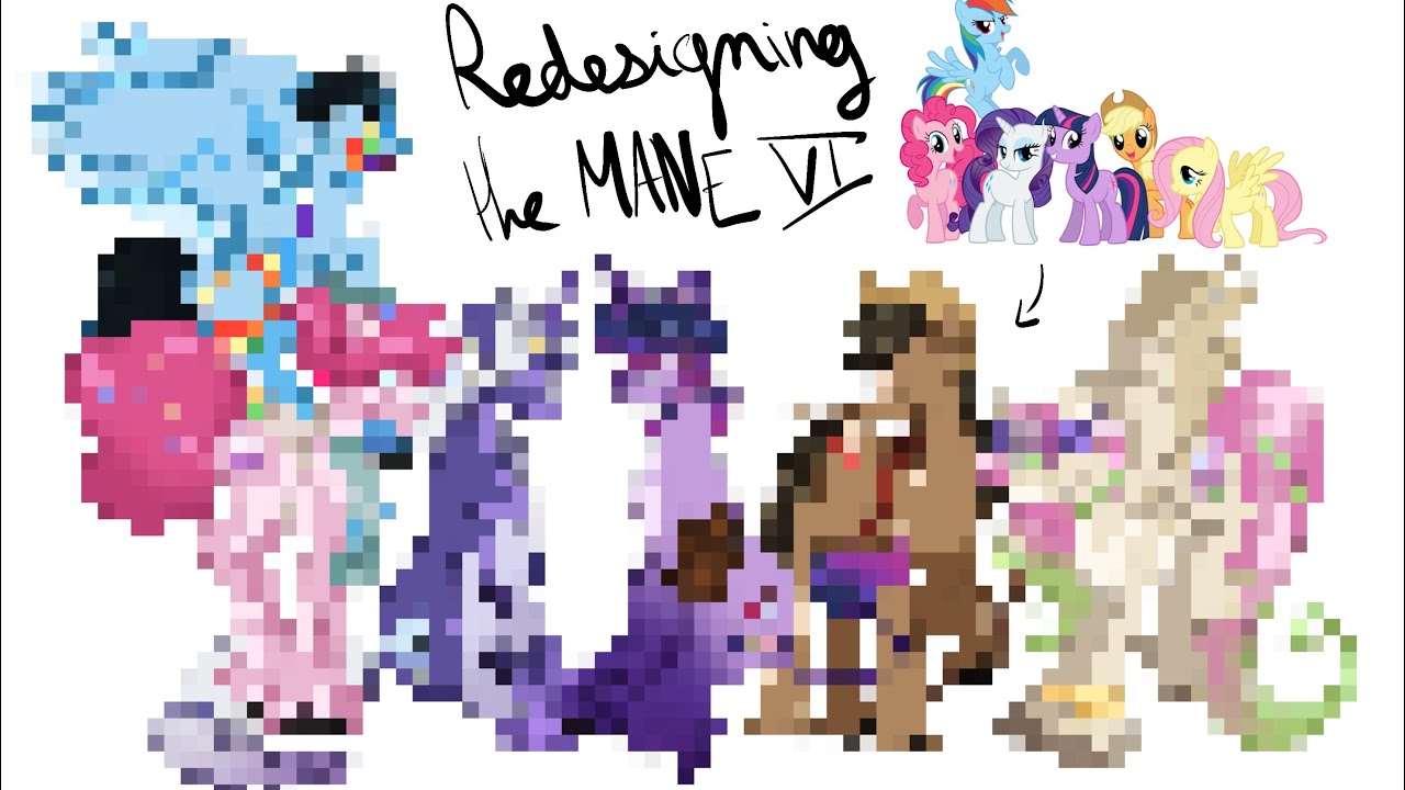 Redesigning my mane VI redesign || speedpaint