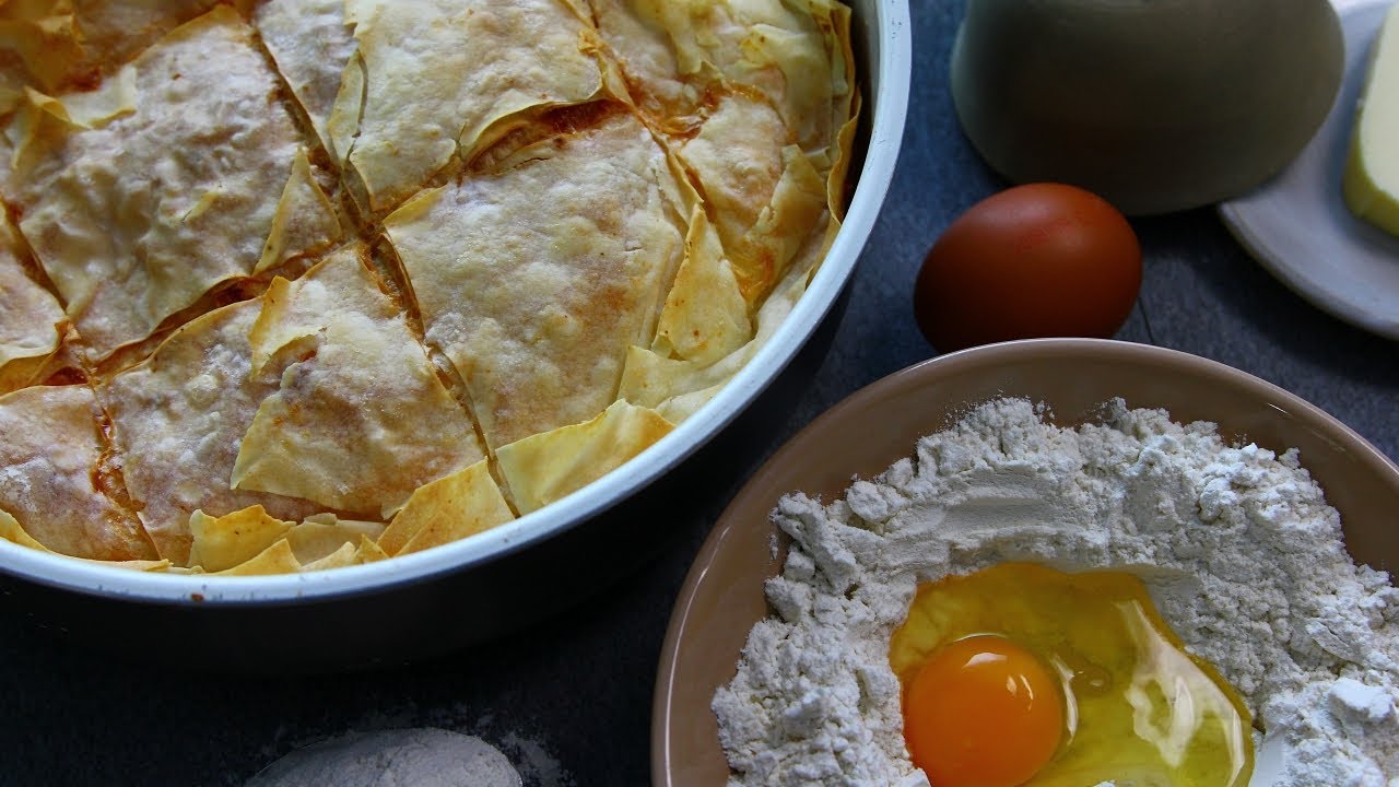 Къпана баница с домашни кори от машина за паста Филипс
