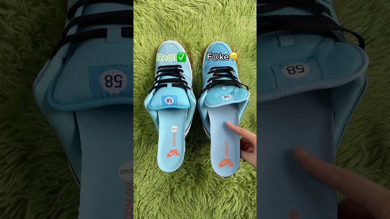 Real Vs Fake Club 58 Gulf Nike Dunk #sneakerhead #sneakers #viral