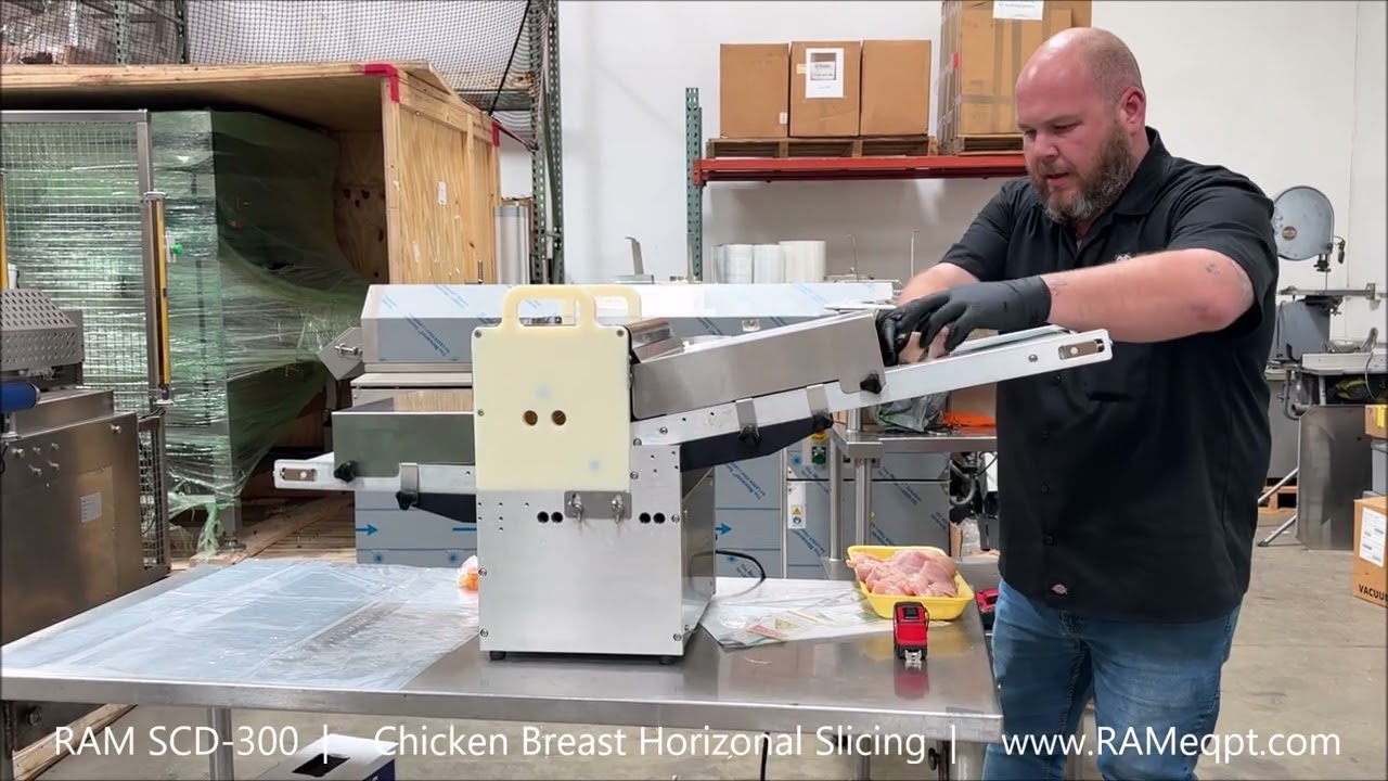 🔪 Economical 2D Chicken Dicing | RAM SCD-300 Strip Cutter and Dicer 🐔