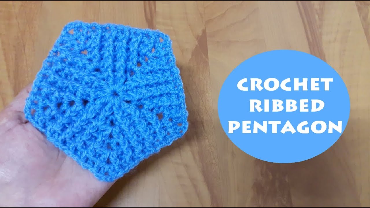 How to crochet a ribbed pentagon? | Crochet With Samra