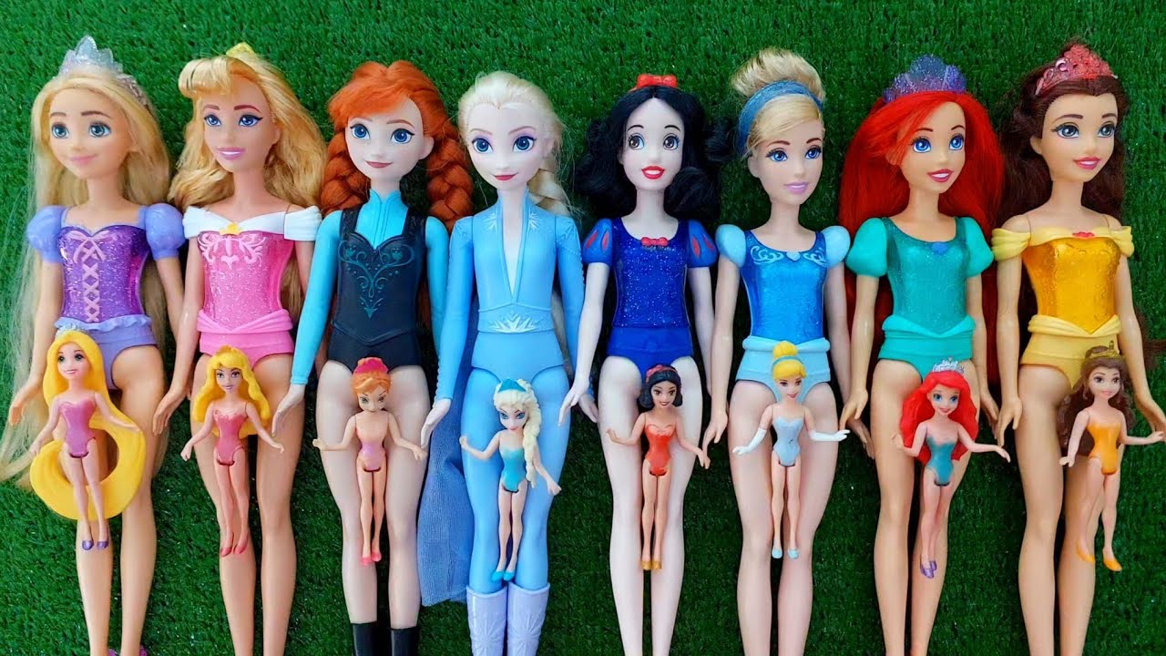Disney Princess Doll Makeover ~ DIY Miniature Ideas for Barbie - Wig, Dress, Faceup, andMore! DIY
