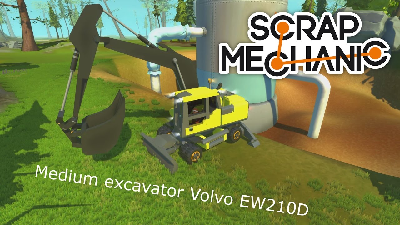Scrap Mechanic Medium excavator Volvo EW210D