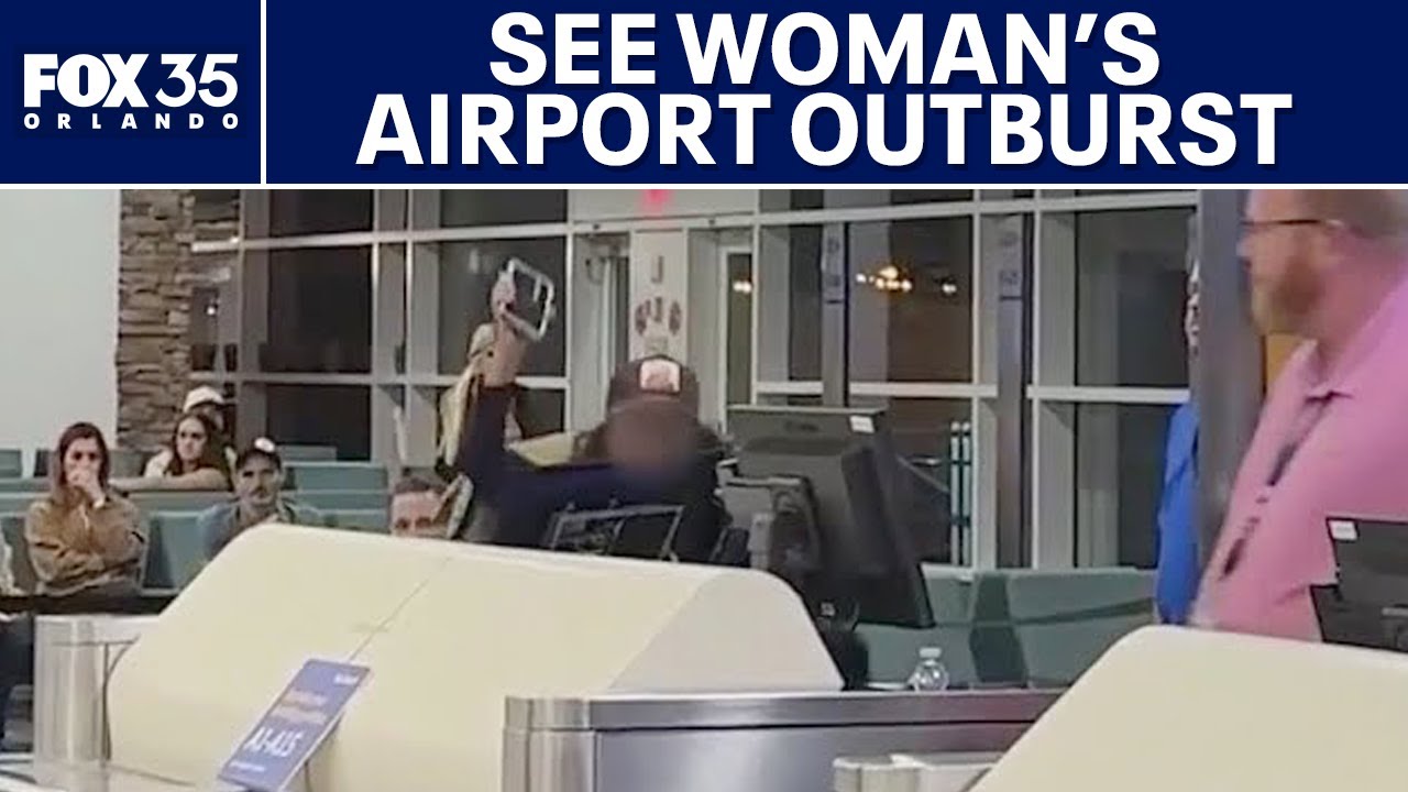 Woman screams at, attacks Orlando airport staff in wild outburst