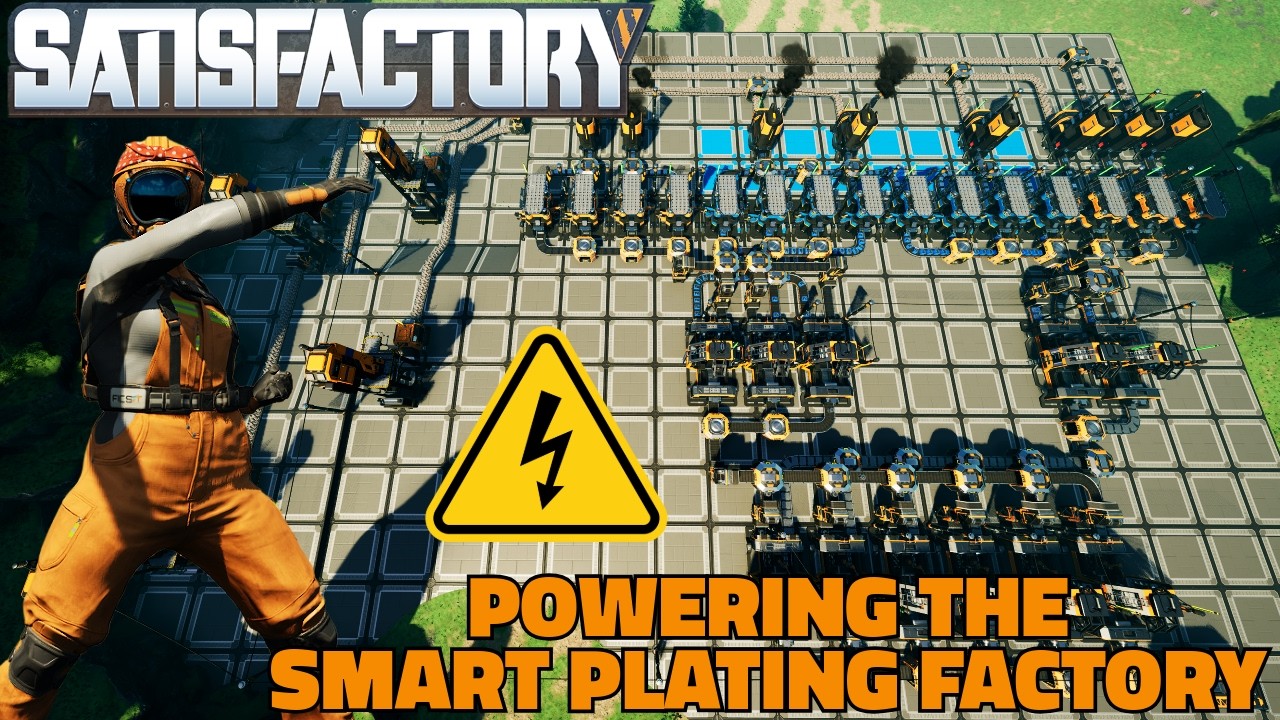 Powering the Smart Plating Factory and some Exploration | Satisfactory Stream