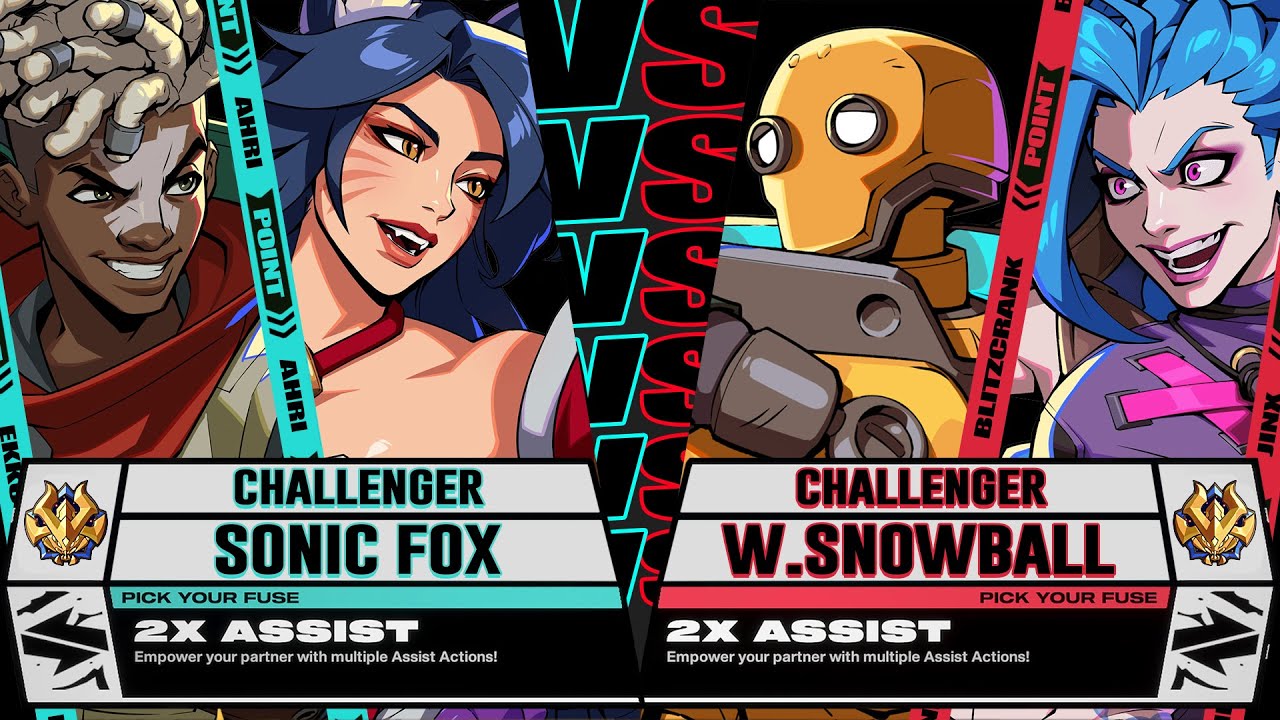 SonicFox (Ahri/Ekko) vs Snowball (Blitzcrank/Jinx) - 2XKO