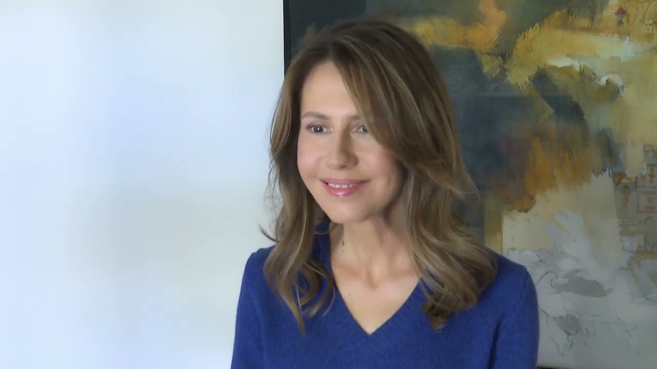 اتصال السيدة أسماء الأسد مع الطفلة شام الشيخ محمد الموجودة في مشفى برجيل بـ أبوظبي