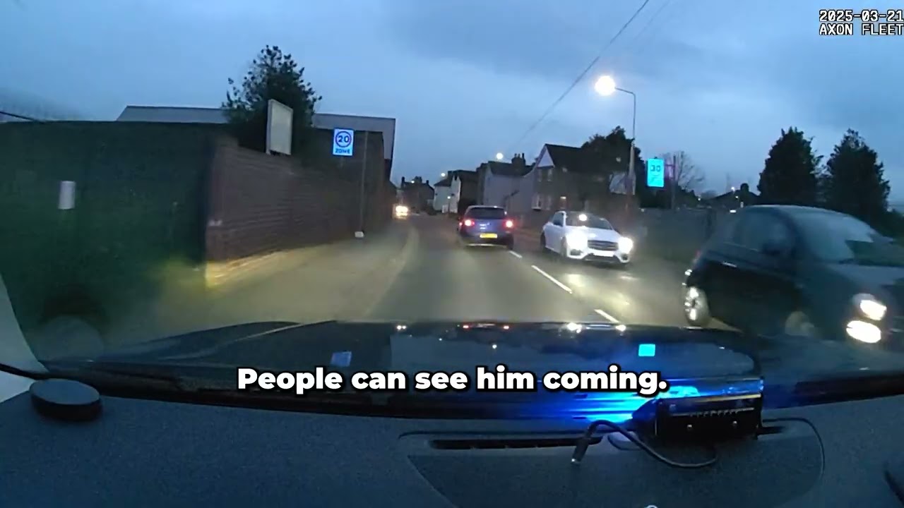 Disqualified driver flees collision leading police on dangerous chase
