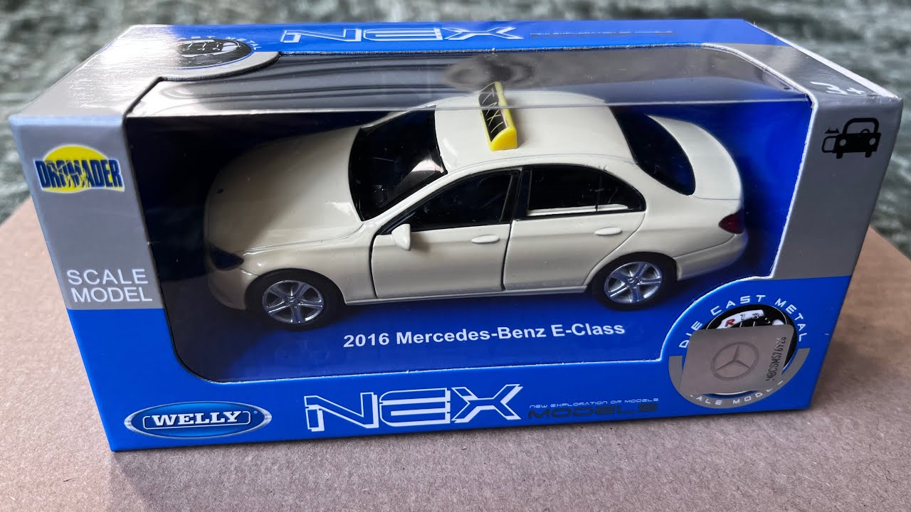 2016 Mercedes-Benz E-Class (E400) Taxi Welly NEX scale 1/41-42 diecast model #mercedes 