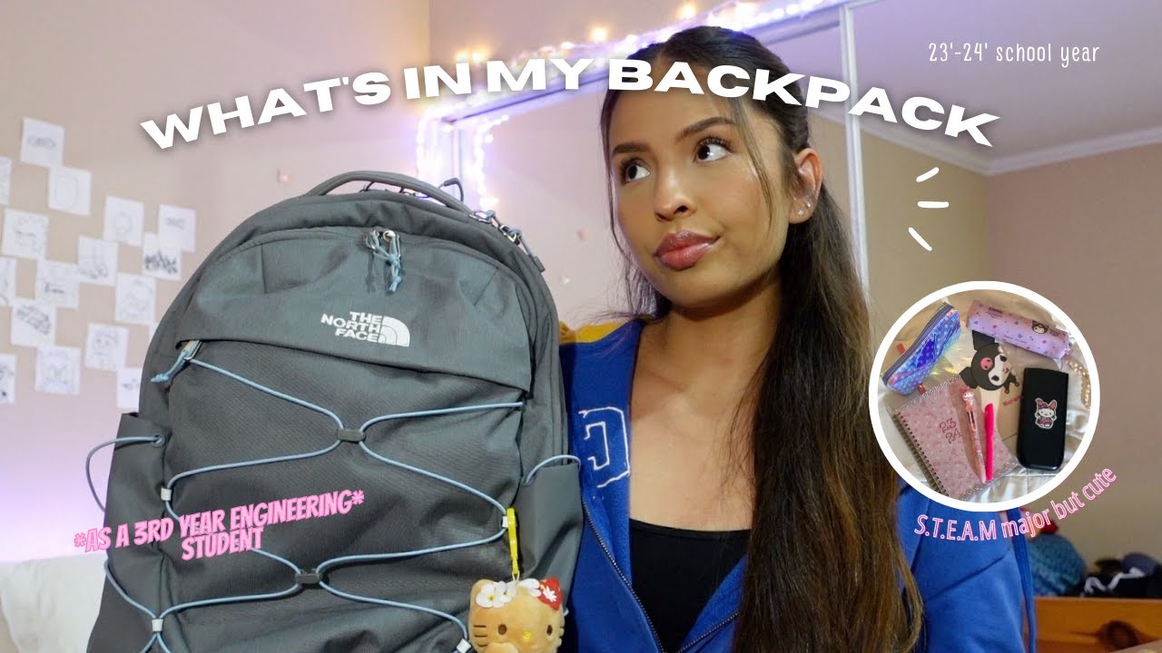 WHAT'S IN MY BACKPACK 2023 + emergency kit | college third year