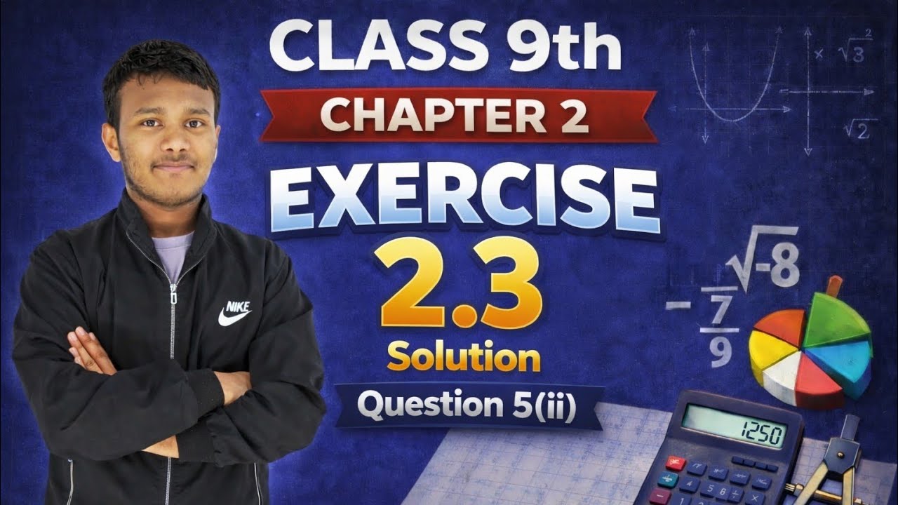 Class 9th Maths | Chapter 2, Polynomials | Exercise 2.3 Question 5 (ii) Solution