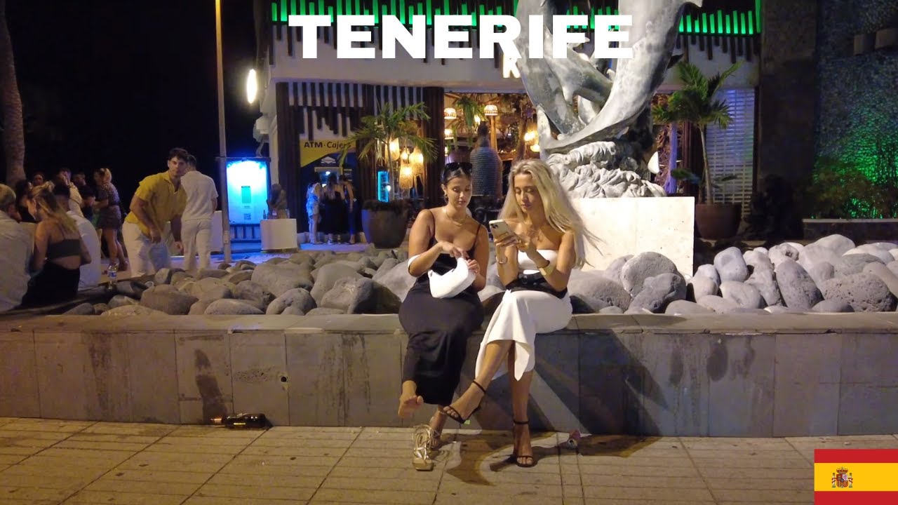 TENERIFE SPAIN NIGHTLIFE WALK 2023