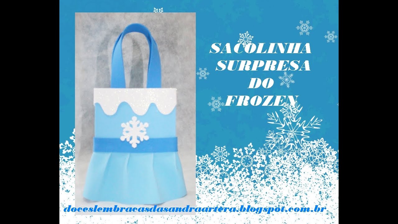Como fazer sacolinha surpresa da frozen