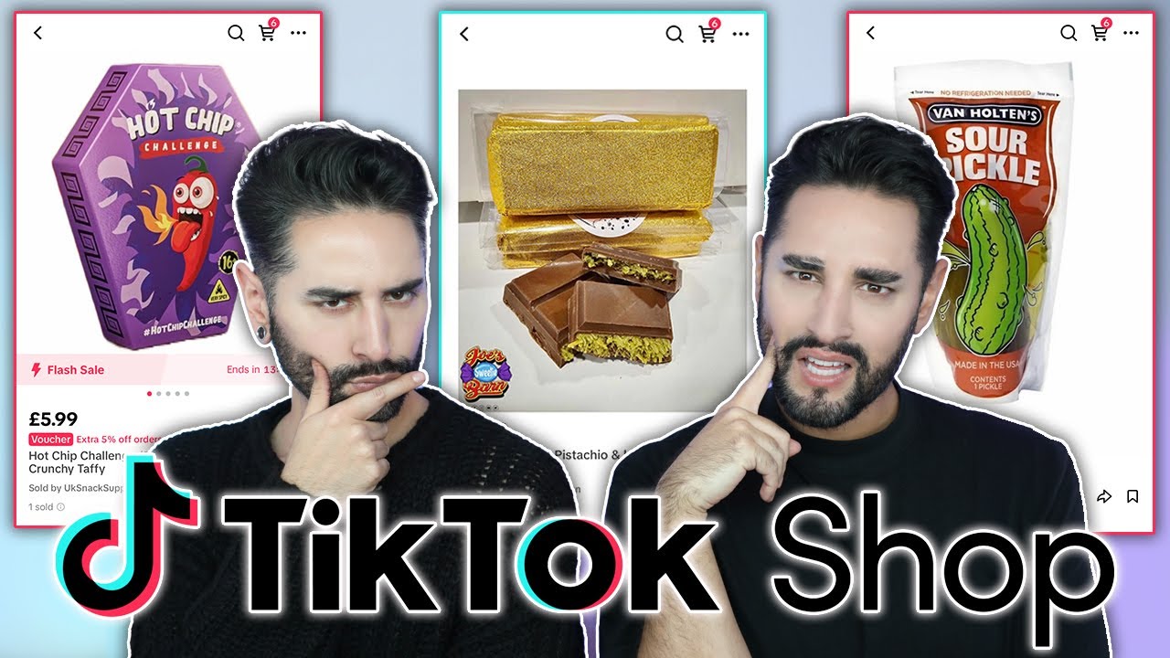 Trying VIRAL TikTok Shop Food…⚠️TW Gets Spicy⚠️💜🖤 The Welsh Twins