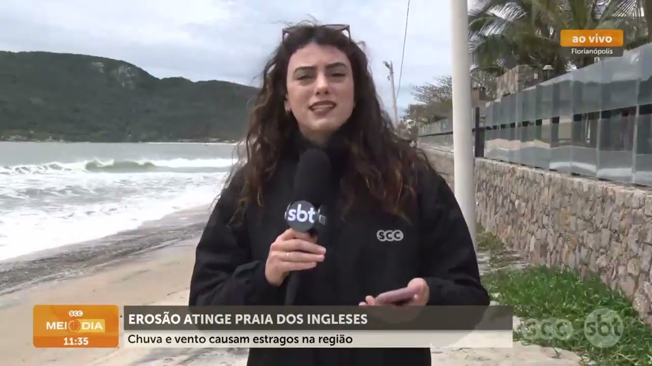 Chuva e vento causam estragos na região dos Ingleses | Clima | SCC Meio-Dia