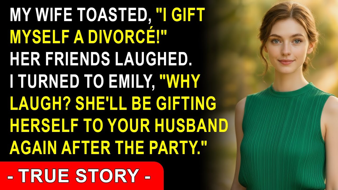 She Toasted, “I’m Gifting Myself A Divorce!” Her Friends Giggled. I Turned To Emily, “Why Laugh…