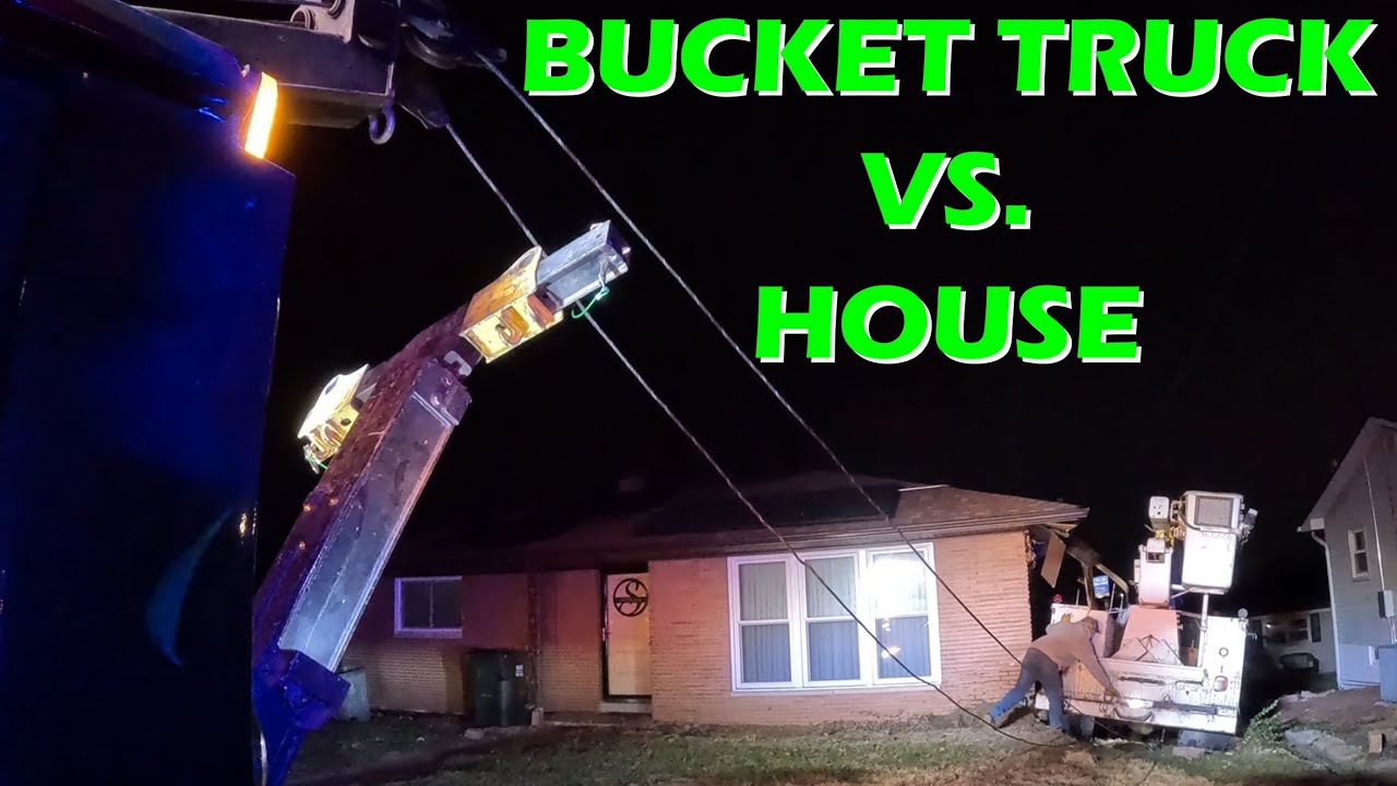 Runaway Bucket Truck vs House | Illinois State Police Call